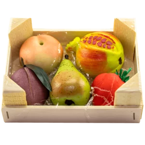Frutta di Martorana, dolci di marzapane in cassetta, 250g