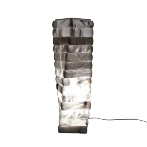 Lampe Scaletta avec albâtre, 15X15cm, hauteur 60cm