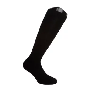 Calze uomo lunghe in misto cashmere e lana, colore nero
