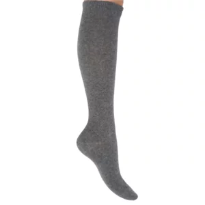 Calze lunghe da donna in misto cashmere e lana, colore grigio