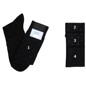 Lange Socken für Herren mit Polka Dots aus Lisle-Garn, verschiedene Farben
