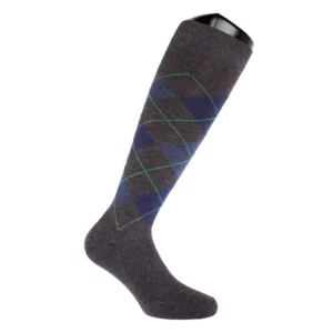 Lange Socken für Herren mit schottischem Muster, 94% Thermo-Baumwolle
