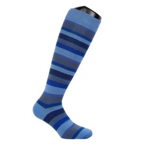 Lange gestreifte Lisle-Socken für Herren