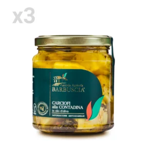 Carciofi alla contadina in olio d’oliva, 3x280g
