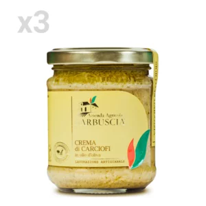 Crema di carciofi in olio d’oliva, 3x190g