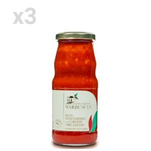 Vegetarische Sauce mit Artischocken und Auberginen, 3x370g