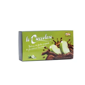 Pommes Cioccolose : pommes déshydratées enrobées de chocolat, 100g