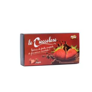 Cioccolose aux fraises : fraises enrobées de chocolat, 100g