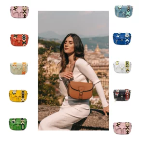 Gaia, borsa hobo a spalla in pelle con cracolla