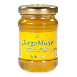 Bergamiele, miel de fleurs sauvages préparé avec de la bergamote, 130g