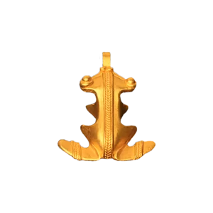Ciondolo rana Tairona  in bagno d’oro 24 K, Galeria el Dorado