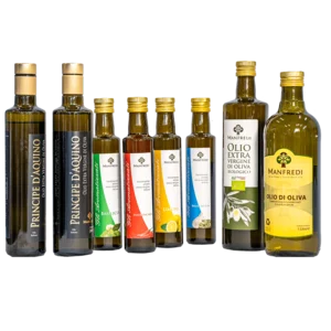 Mélange de Condiments Manfredi à base d'huile d'olive extra vierge, 5 bouteilles