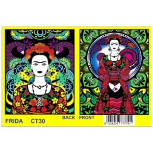 Cartellina da colorare in velluto e cartoncino pennarelli inclusi: Frida Kahlo