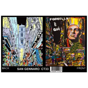 Cartellina da colorare in velluto e cartoncino pennarelli inclusi: San Gennaro
