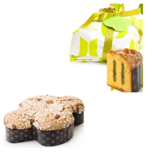 Colomba gefüllt mit Pistaziencreme und Glasur, 1 kg