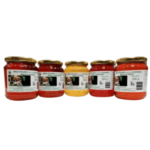 Assortimento di miele, 5vasetti da 500g