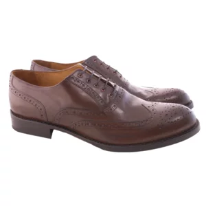 Herren-Derby-Schuhe aus braunem Leder