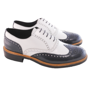 Vendita online Scarpe derby uomo bicolore vintage, blu
