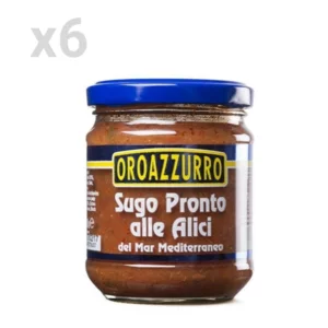 Sauce aux anchois à l'huile d'olive extra vierge, 6x 200g