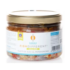 Filetto rustico di alici al peperoncino in olio EVO BIO 500g