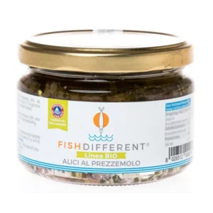 Ganze Sardellen mit Petersilie in Bio-EVO-Öl, 250g
