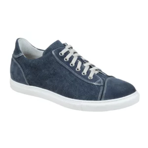 Scarpe sportive in scamosciato e tela fondo extralight cucito