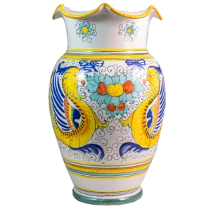 Vase mit Raffaellesco-Dekor, h50cm