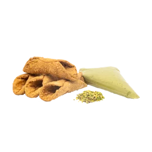 Kit cannoli siciliani mignon con crema al pistacchio, 20pz.
