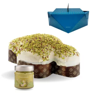 Colomba con vasetto di Pistacchio 30%, 750g + 190g