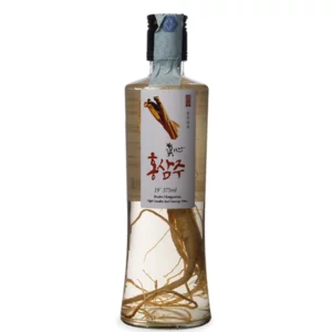 Liquore al Ginseng Rosso Coreano con radice fresca, 375ml