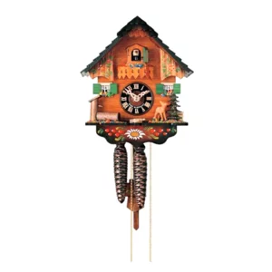 Horloge coucou économique en bois, 20cm