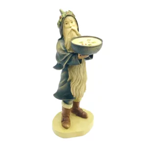 Figura di Babbo Natale in legno, Wassail, 20cm