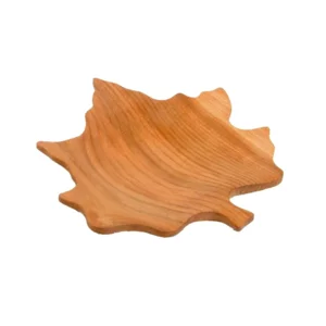 Ciotola forma di foglia in legno, 24cm