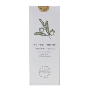 Crème pour le corps à l'huile d'olive, aloe vera, alpha bisabolo. Format de 150 ml.