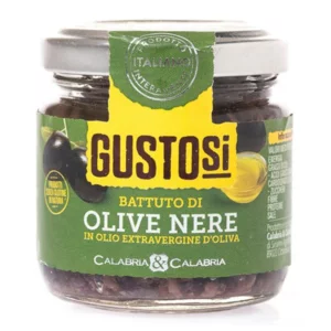Geschlagene schwarze Oliven, 80g