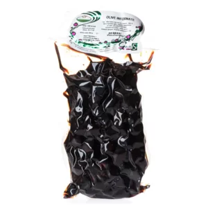 Gebackene schwarze Oliven, 500g