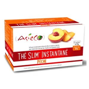 Slim Peach Instant-Tee, Packung mit 20 Beuteln à 3 g