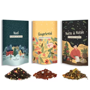 Set Tè Christmas Selection: 3 confezioni di Tè e Rooibos da 75g