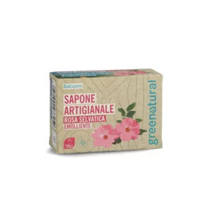 Greenatural - sapone artigianale rosa selvatica, 100g