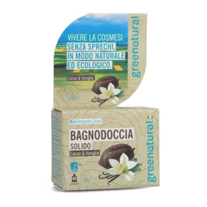 Greenatural - bagnodoccia solido cacao & vaniglia, 55g