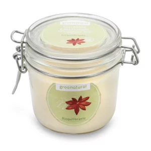 Greenatural - candela cera di soia riequilibrante anice, 350g