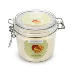 Greenatural - candela cera di soia vitalità arancio, 350g