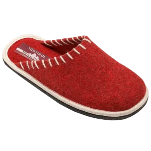 Pantofole tirolesi rosse, modello Wien
