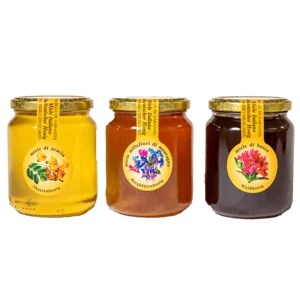 Set miele tradizionale: acacia, millefiori e bosco, 3x500g