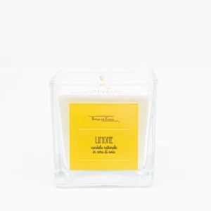 Candela naturale in cera di soia fragranza limone 90g.