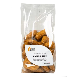 Taralli pugliesi cacio e pepe, 250g