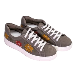 Charm, Sneaker lacée femme, 100% naturelle en différentes couleurs