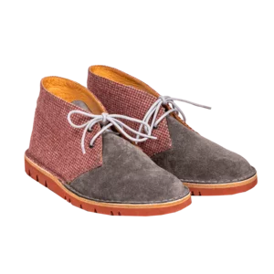 Snualo Desert Boots Schuhe, braun-burgunderrot