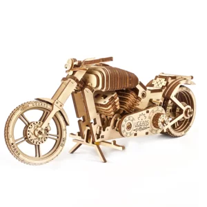 Modello meccanico in legno: motocicletta, Ugears