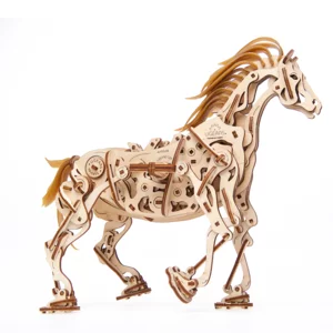 Modello meccanico in legno: cavallo, Ugears